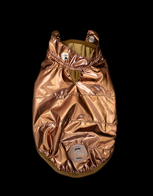 dog raincoat copper removable hood